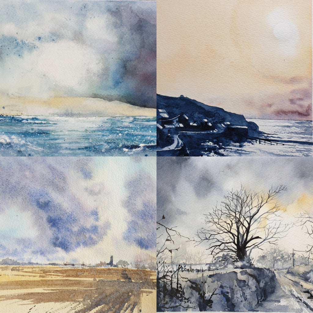 Watercolour skies – watercolours by rachel