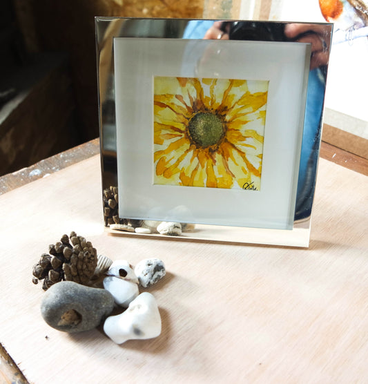 ***NEW*** Sunflower Small framed original