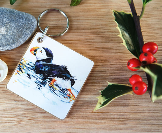 ***NEW*** Swimming Puffin (Keyring)